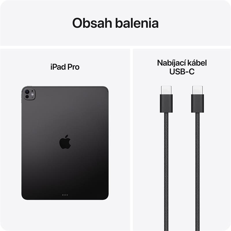 iPad Pro 13" Wi-Fi 256GB štandardné sklo - Kozmický čierny (2025) 