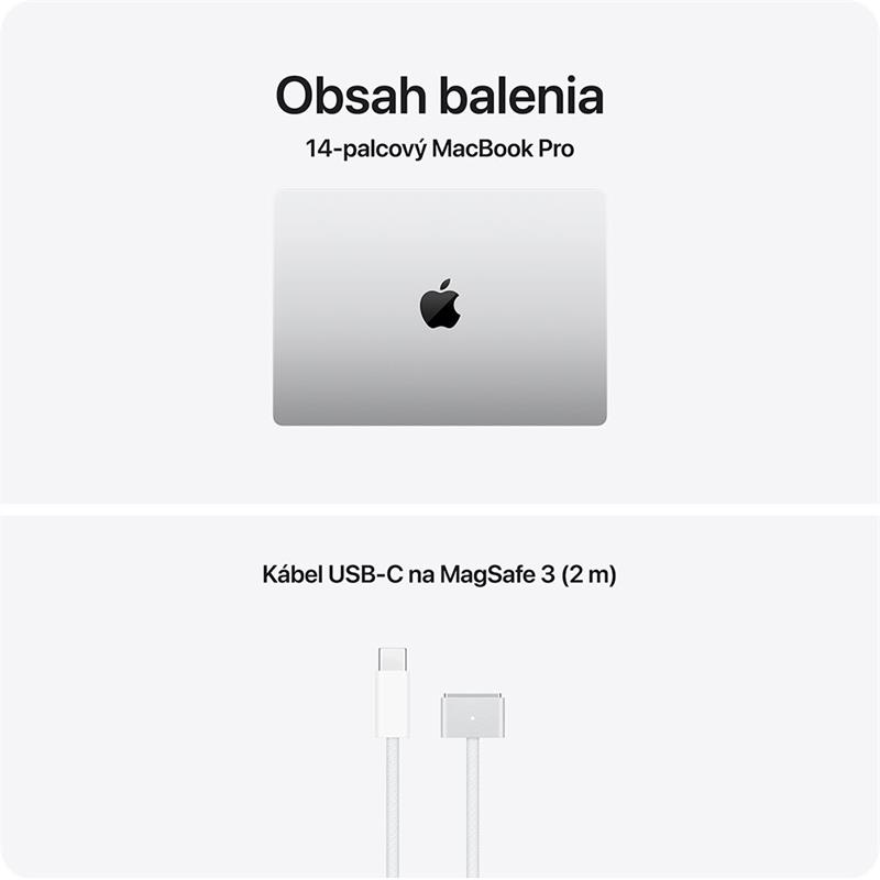 MacBook Pro 14" Apple M5 10C CPU 10C GPU 24GB 1TB Strieborný SK 