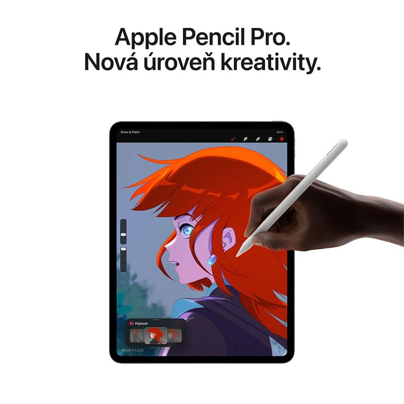 iPad Pro 11" Wi-Fi + Cellular 256GB štandardné sklo - Strieborný (2025) 