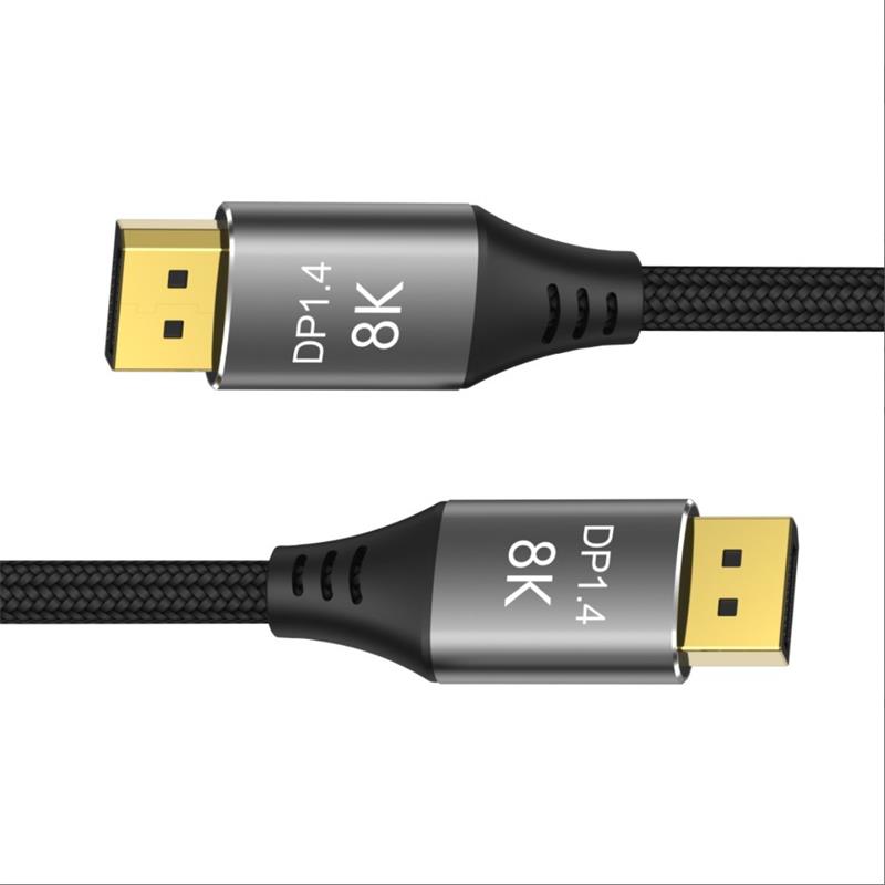 PremiumCord DisplayPort 1.4 8K prípojný kábel, kovové a pozlátené konektory, 3m 