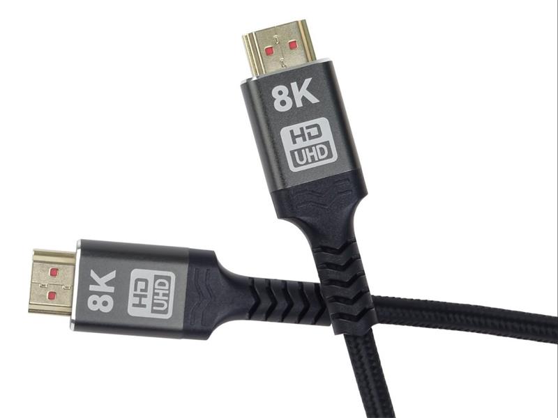 PremiumCord ULTRA HDMI 2.1 High Speed + Ethernet kábel 8K @ 60Hz, pozlátené 1.5m 