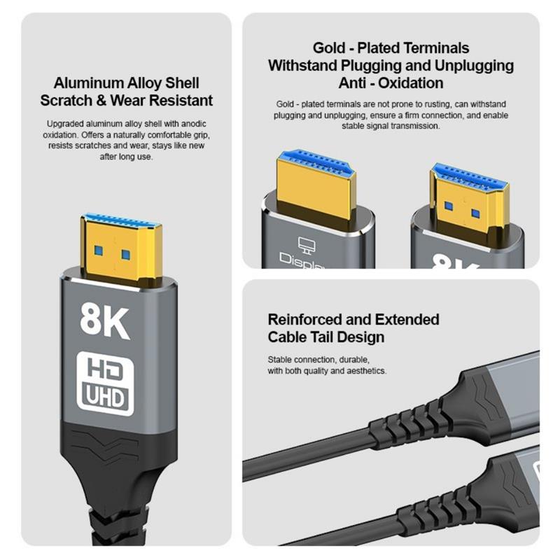 PremiumCord ULTRA HDMI 2.1 High Speed + Ethernet kábel 8K @ 60Hz, pozlátené 1.5m 