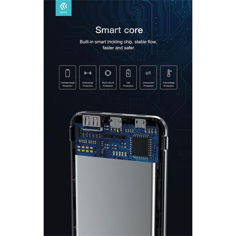Devia powerbank Smart Series 10000 mAh 22.5W - White *Rozbalený* 