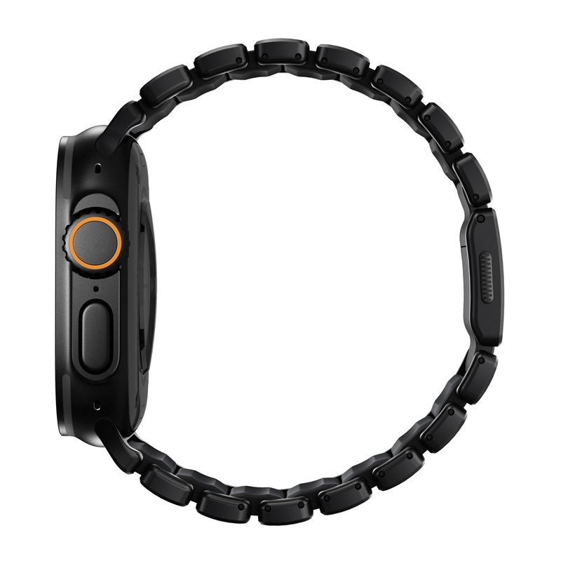 Nomad remienok Stratos pre Apple Watch 44-49mm - Black/Black Hardware 