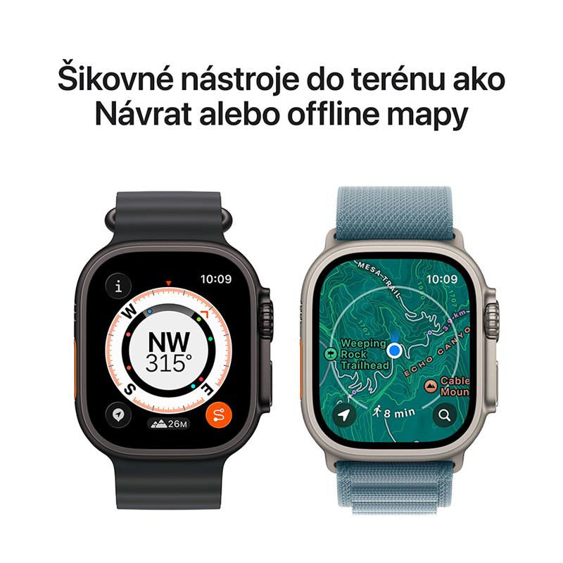Apple Watch Ultra 3 GPS + Cellular 49mm Prírodný titán s prírodným titánovým milánským ťahom - S *Rozbalený* 