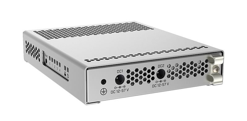 MIKROTIK RouterBOARD Cloud Router Switch CRS305-1G-4S+IN + L5 (800MHz; 512MB RAM; 1x GLAN; 4x SFP+) desktop 