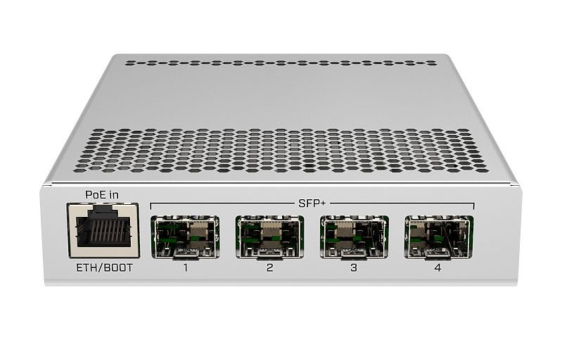 MIKROTIK RouterBOARD Cloud Router Switch CRS305-1G-4S+IN + L5 (800MHz; 512MB RAM; 1x GLAN; 4x SFP+) desktop 