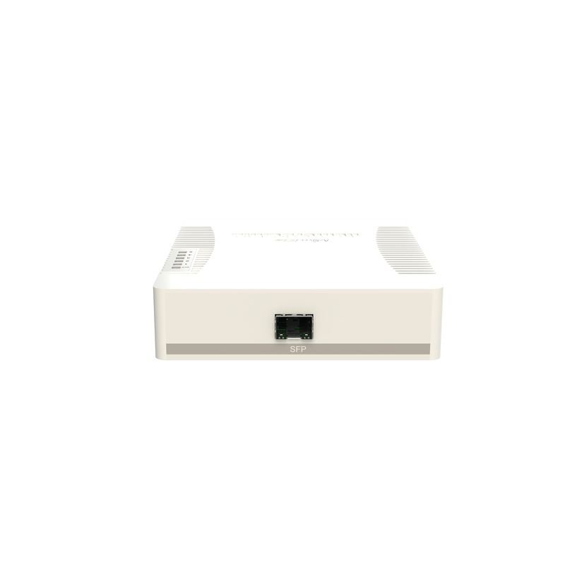 MIKROTIK RouterBOARD 260GSP  5-port Gigabit smart switch + 1x SFP (SwitchOS, PoE-ouit plastic case + power supply) 