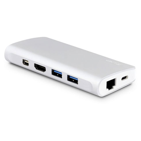 LMP USB-C Travel Dock 9 port - Silver Aluminium 