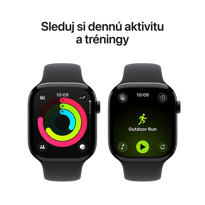 Apple Watch Series 11 GPS 42mm Klavírny čierny hliník s čiernym športovým remienkom - S/M *Rozbalený* 