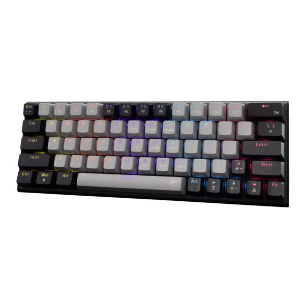 White Shark Gaming mechanical keyboard WAKIZASHI 2, red switch, US, black/gray 