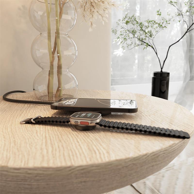 Zens Pro 2 Qi2 and Watch Charging cable Black 