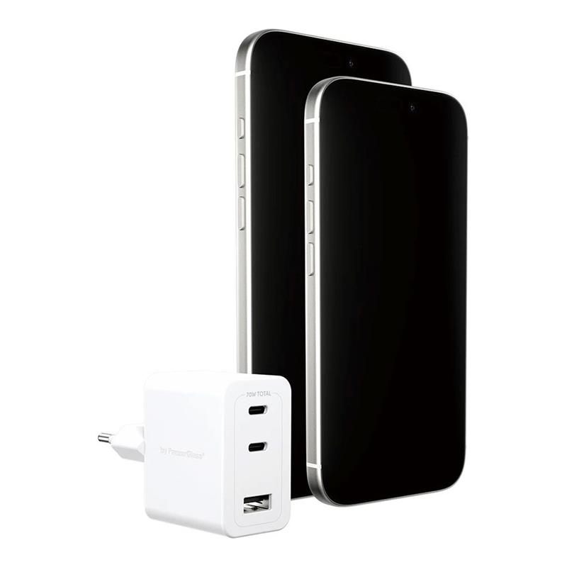 PanzerGlass EMPOWER Grand Prix Dual USB-C/USB-A GaN 70W - White 