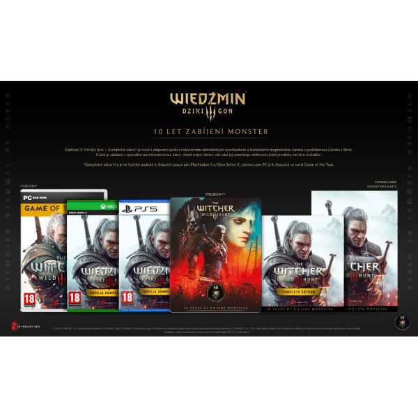 Zaklínač 3: Divoký hon CZ (Kompletná edícia) + 10th Anniversary Steelbook [XBOX Series X] 