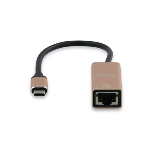 LMP adaptér USB-C to Gigabit Ethertnet - Gold Aluminium