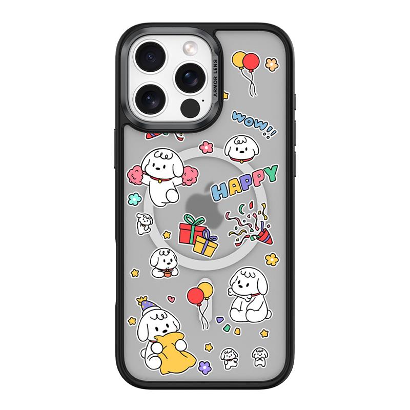 Comma kryt Cultural Series Magnetic Case pre iPhone 16 Pro Max - Happy Dog 