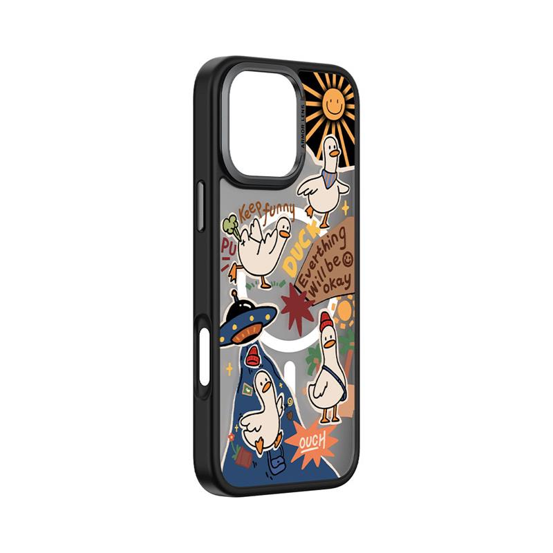 Comma kryt Cultural Series Magnetic Case pre iPhone 16 Pro - Playful Duck 