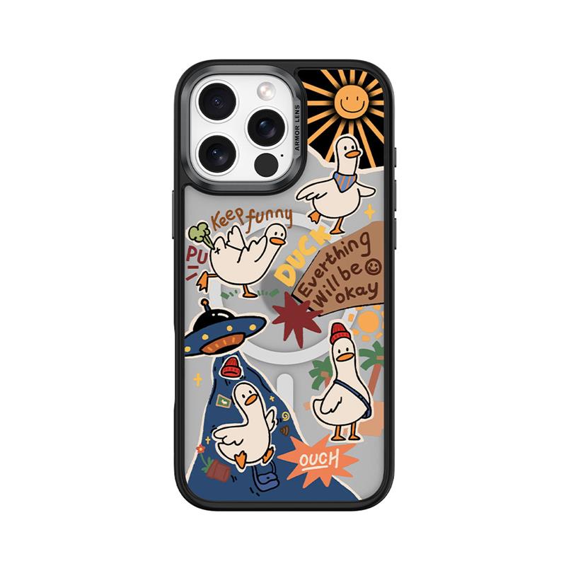 Comma kryt Cultural Series Magnetic Case pre iPhone 16 Pro - Playful Duck 