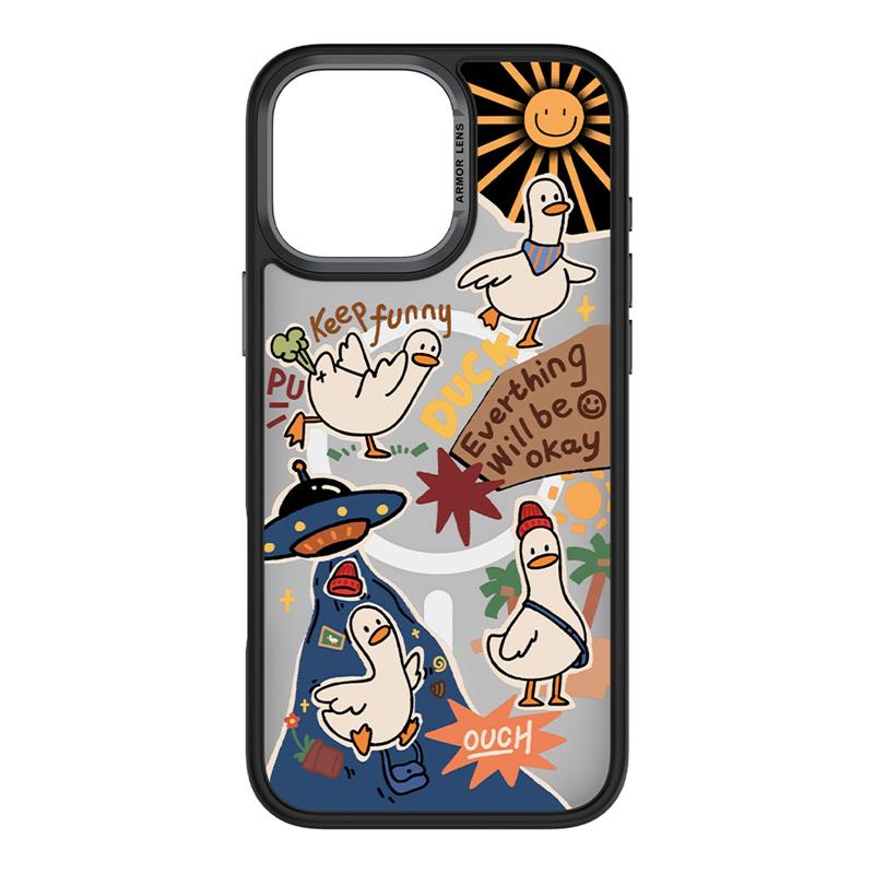 Comma kryt Cultural Series Magnetic Case pre iPhone 16 Pro Max - Playful Duck 