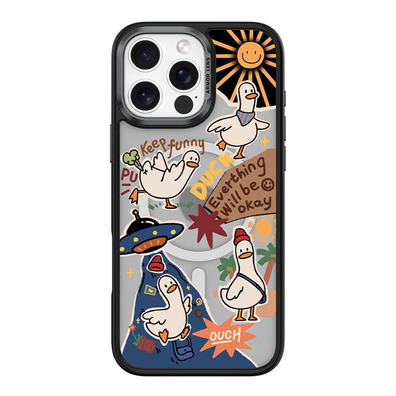 Comma kryt Cultural Series Magnetic Case pre iPhone 16 Pro Max - Playful Duck 