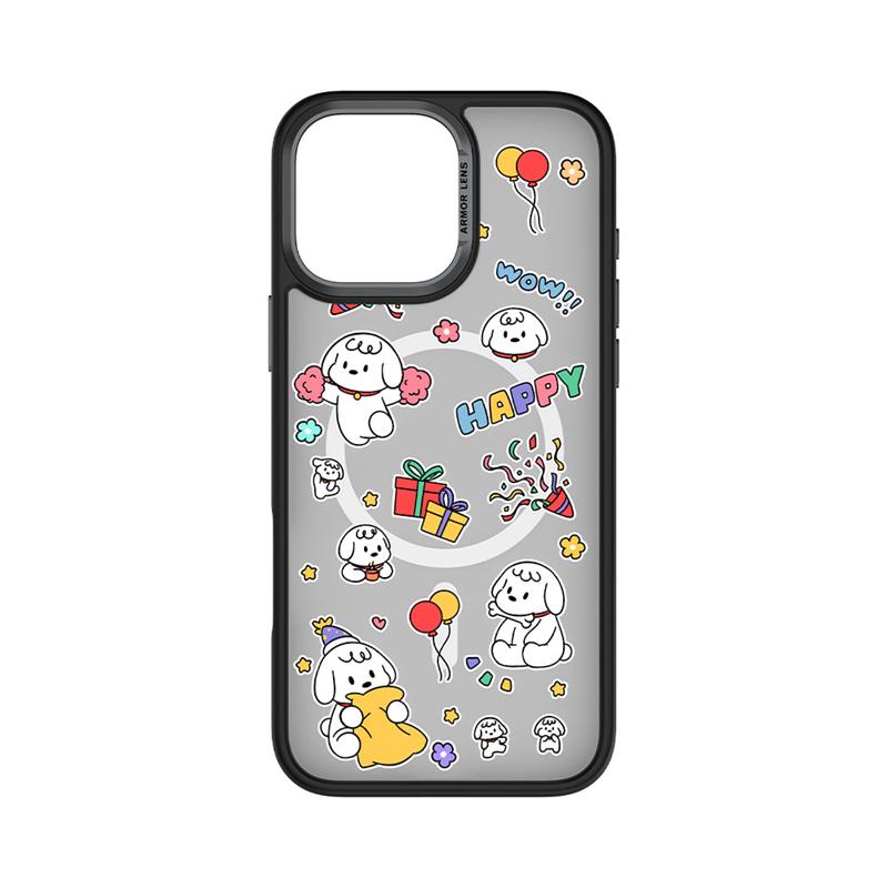 Comma kryt Cultural Series Magnetic Case pre iPhone 16 - Happy Dog 