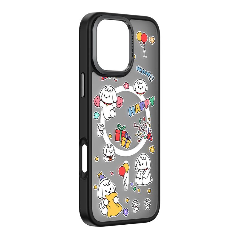 Comma kryt Cultural Series Magnetic Case pre iPhone 16 Plus - Happy Dog 
