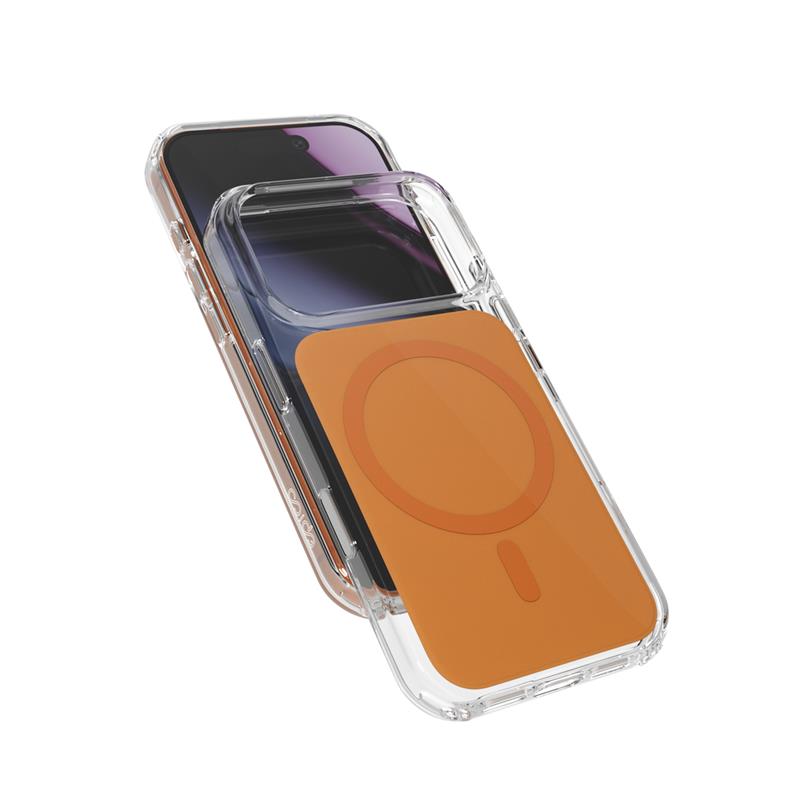 Epico Tile Mag+ Case iPhone 17 Pro Max Qi2 & MagSafe - oranžová (dierky na šnurku + camera island protector)  