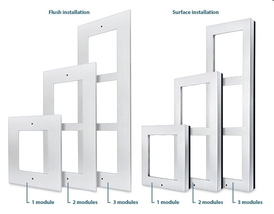 2N® IP Verso - Rám pro instalaci do zdi, 1 modul 