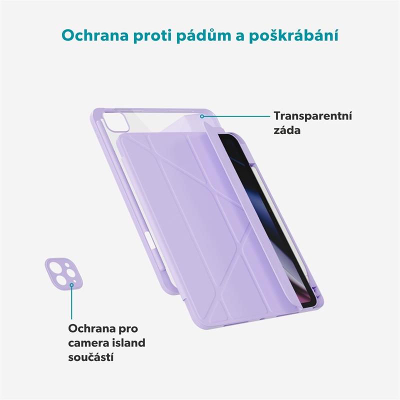 iStores by Epico Hero Flip Case pro Apple iPad Pro 12,9 (2018+)/iPad Air 13" (M2/M3/M4) - fialová 