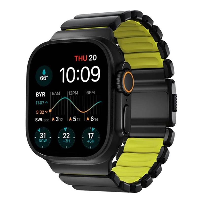 Nomad remienok Stratos pre Apple Watch 44-49mm - Volt/Black Hardware 