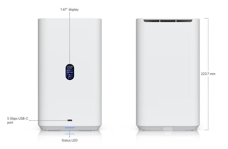 Ubiquiti UniFi UNAS-2   (2x 3,5"HDD; 2,5GLAN, POE++)  biela 
