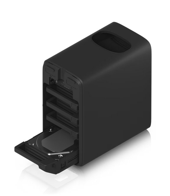 Ubiquiti UniFi UNAS-4   (4x 3,5"HDD + 2x M.2 NVMe; 2,5GLAN, POE+++)  čierna 