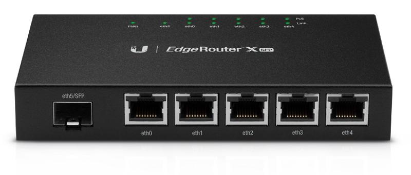 Ubiquiti  EdgeRouter X SFP   5x1000Mbps + 1xSFP   desktop 