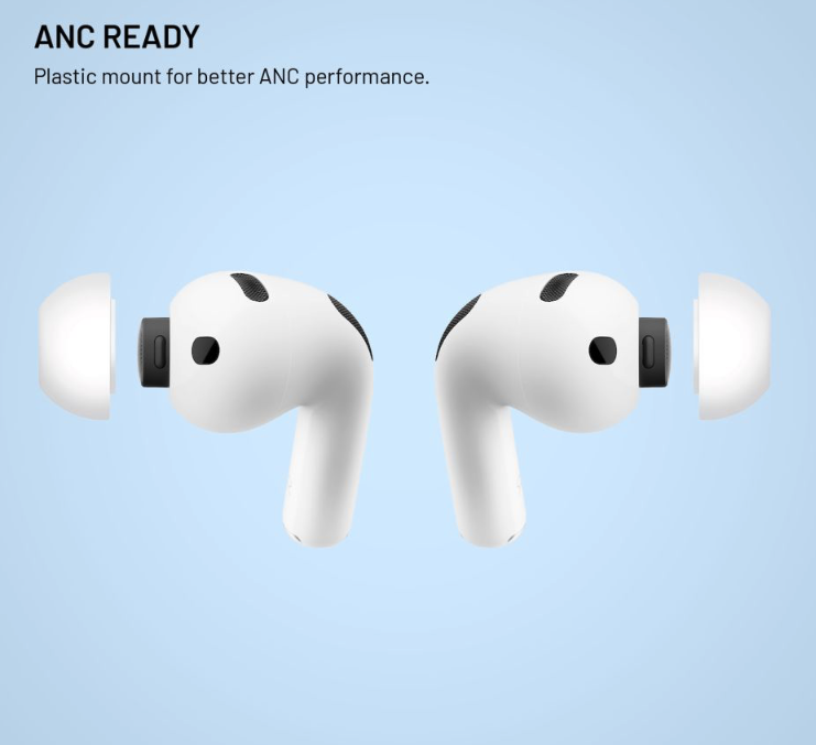 FIXED silikonové štuple pre Apple AirPods Pro 3, veľkosť M, 2 sady 