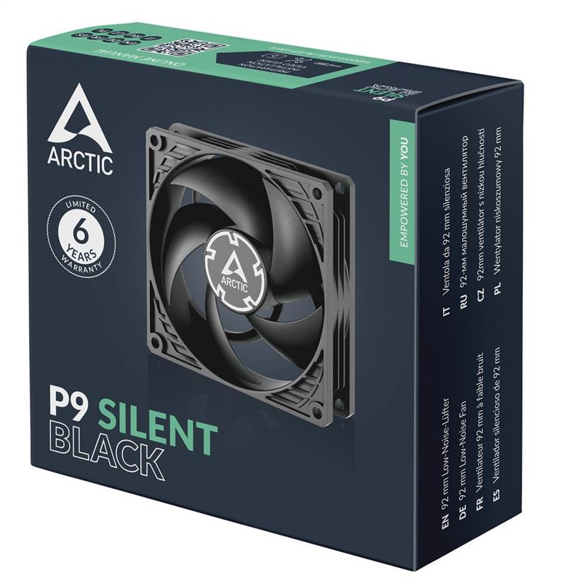 Arctic ventilátor F9 Silent black 