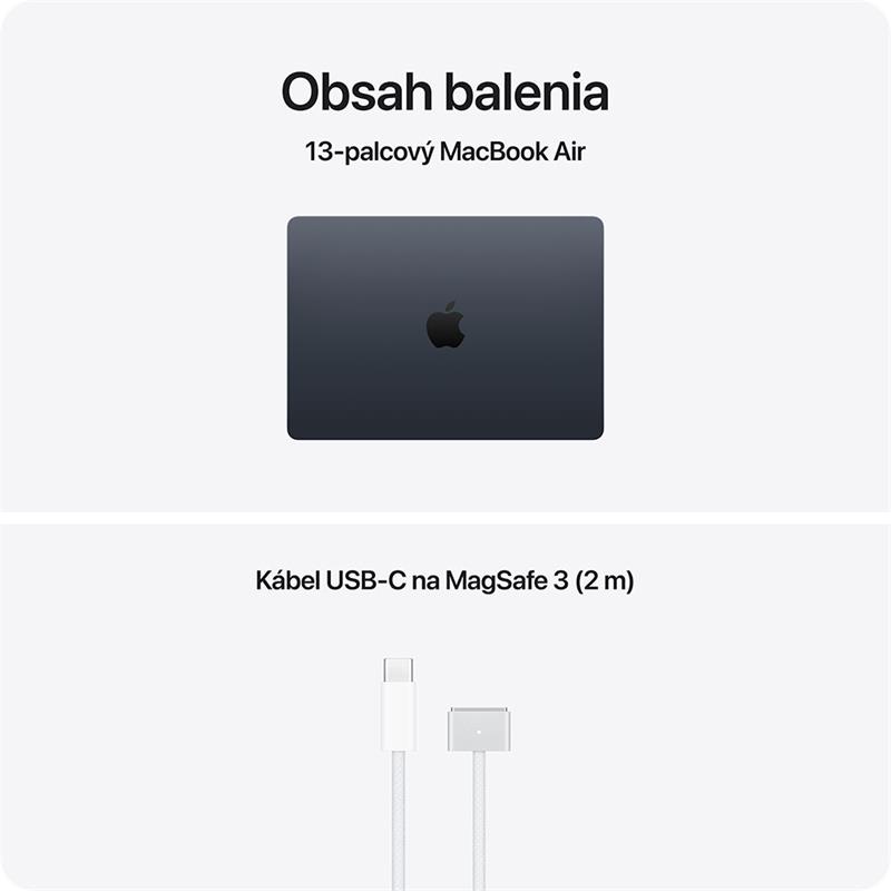 MacBook Air 13" Apple M5 10C CPU 8C GPU 16GB 512GB Polnočný SK 