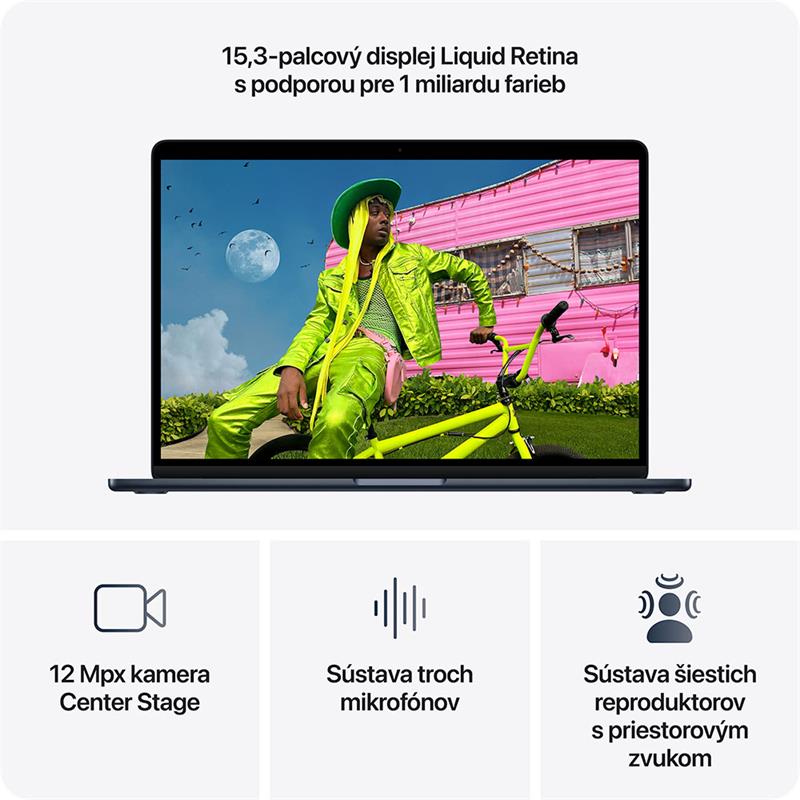 MacBook Air 15" Apple M5 10C CPU 10C GPU 16GB 512GB Strieborný SK 