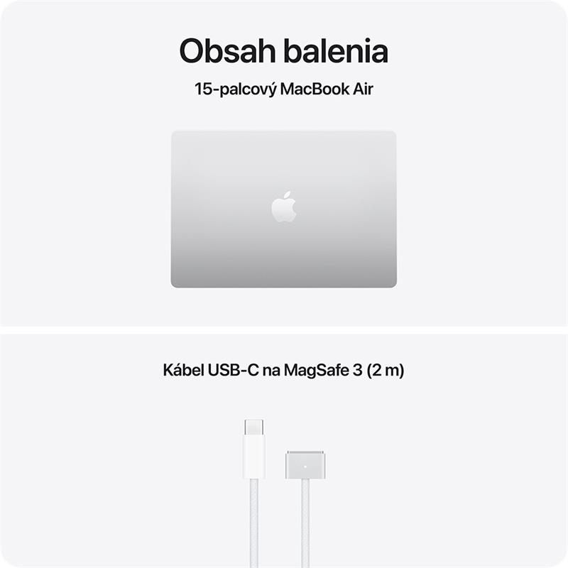 MacBook Air 15" Apple M5 10C CPU 10C GPU 16GB 512GB Strieborný SK 
