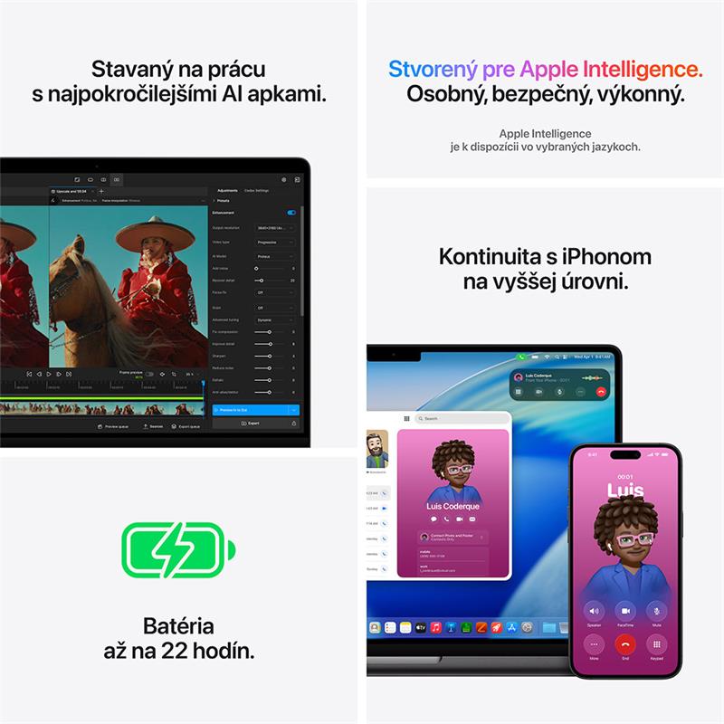 MacBook Pro 14" Apple M5 Pro 15C CPU 16C GPU 24GB 1TB Strieborný SK 