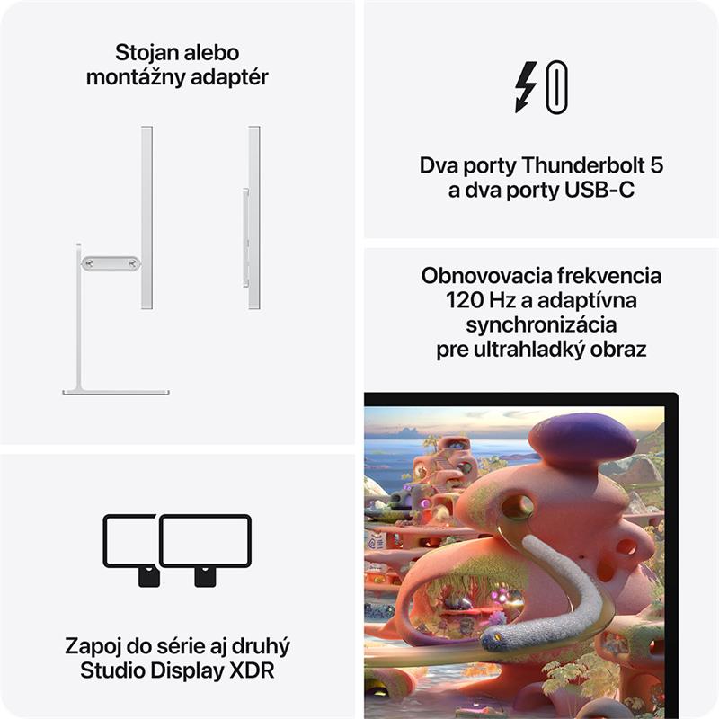Apple Studio Display XDR - Štandardné sklo - Stojan s nastaviteľným náklonom a výškou 