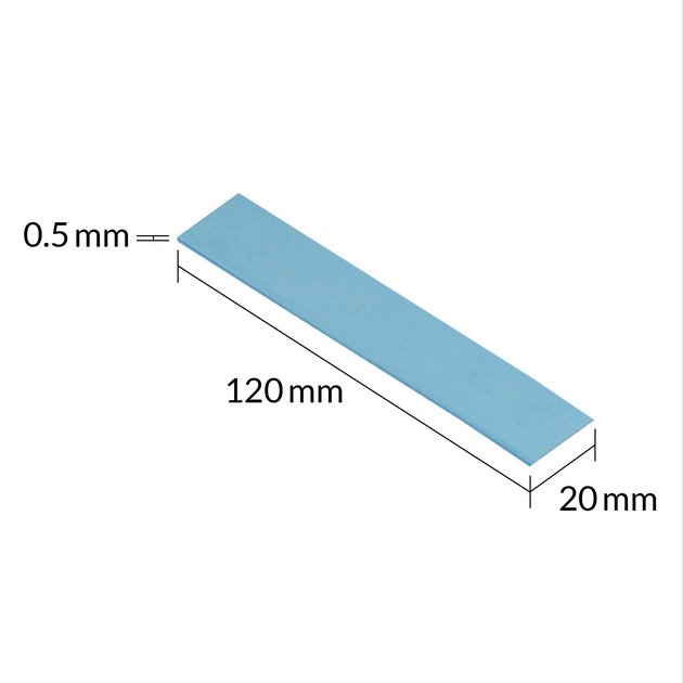 Arctic TP-3 Premium Performance Thermal Pad, 120x20mm, t:0.5mm (4ks) 