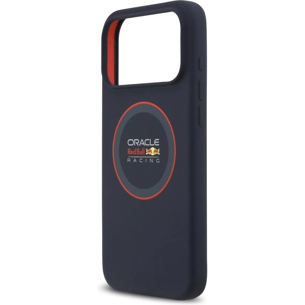 Red Bull Silicone Red Ring MagSafe Zadný Kryt pre iPhone 17 Pro Max modrý 