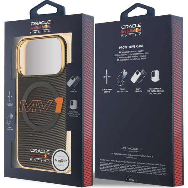 Red Bull PC Double Layer MV1 MagSafe Zadný Kryt pre iPhone 17 Pro šedá 