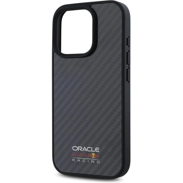 Red Bull Carbon Shiny MagSafe Zadný Kryt pre iPhone 16 Pro Max čierny 