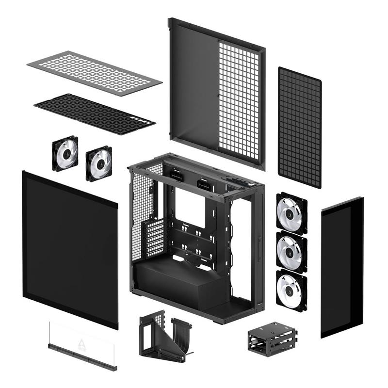 ARCTIC Premium PC Case Xtender VG (Mirror Glass), Vertical GPU Mounting, E-ATX 