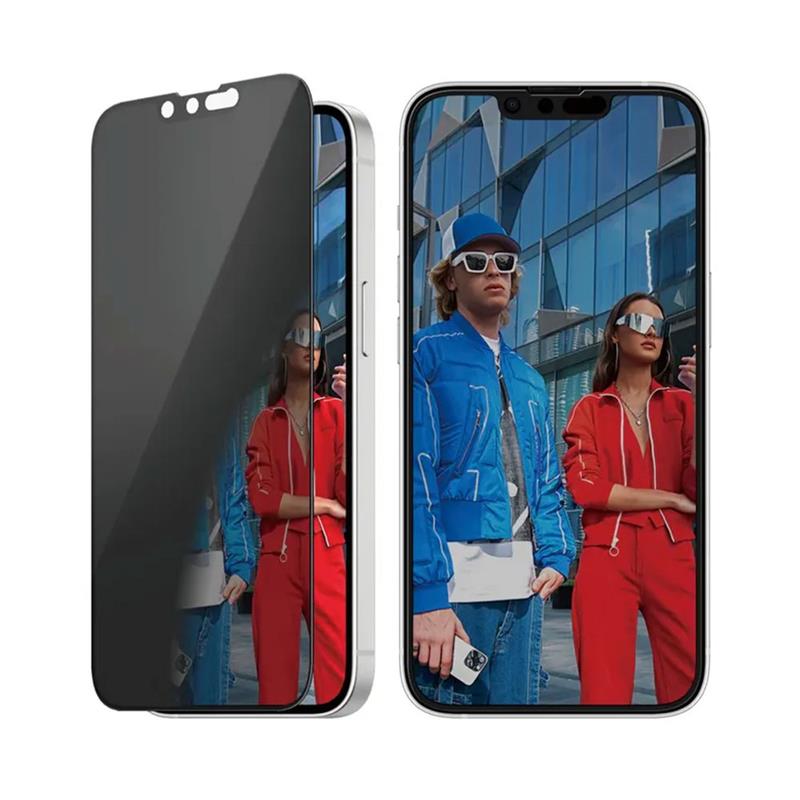 PanzerGlass ochranné sklo UWF Privacy pre iPhone 16e/14/13/13 Pro - Black Frame 