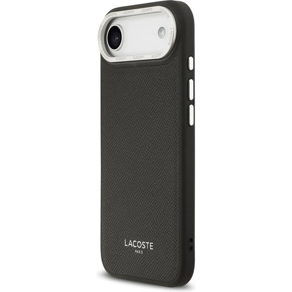 Lacoste PU Leather Champs Elysees MagSafe kryt iPhone Air čierny 