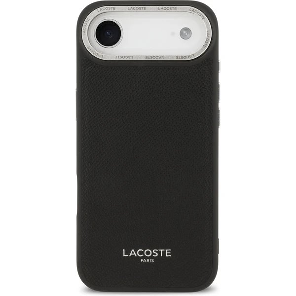Lacoste PU Leather Champs Elysees MagSafe kryt iPhone Air čierny 