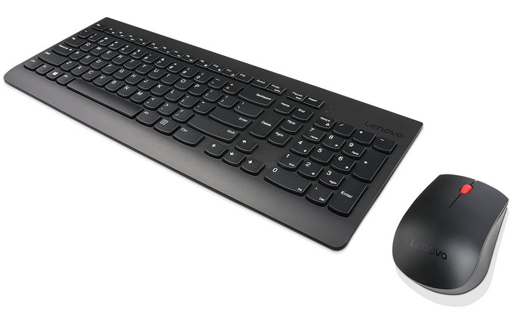 Lenovo 160 Wired Combo Keyboard & Mouse (Black)  