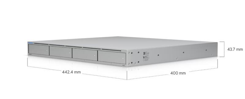 Ubiquiti UniFi UNAS-PRO-4  NAS server, 4x 3,5/2,5" disk HDD/SSD,2x NVMe SSD RAID, 1GbE, 2x SFP+ 